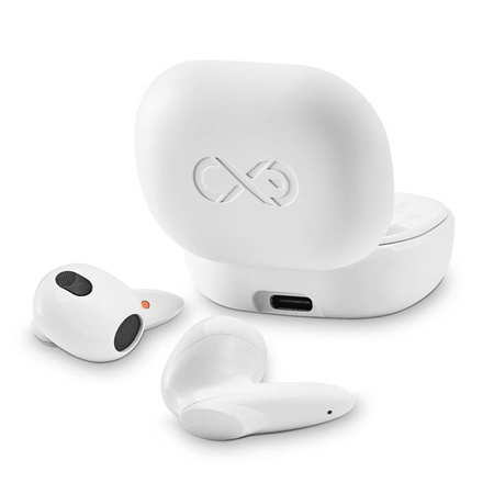 Słuchawki douszne bezprzewodowe TWS z mikrofonem eXc COOL, biały