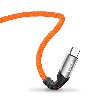 Kabel USBA-micro USB eXc BRAID 1.2m,pomarańczowy