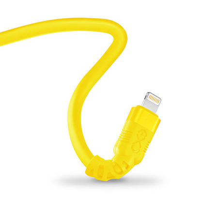 Kabel USBA-Lightning eXc WHIPPY Pro 2m,dojrzała cytryna