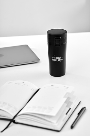 Kubek termiczny eXc KEEP, 380ml, czarny