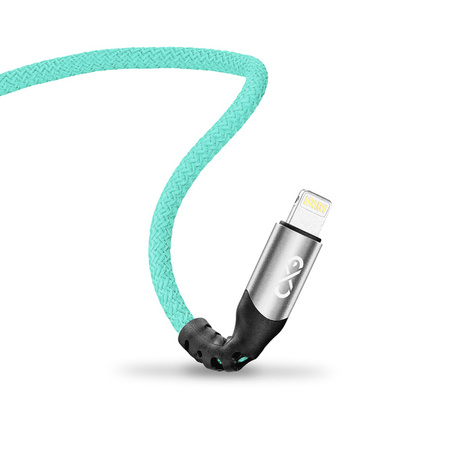 Kabel USBA-Lightning eXc BRAID 1.2m,miętowy
