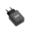 Uniwersalna ładowarka sieciowa eXc BASIC,2xUSBA QC,18W,szaro-czarna