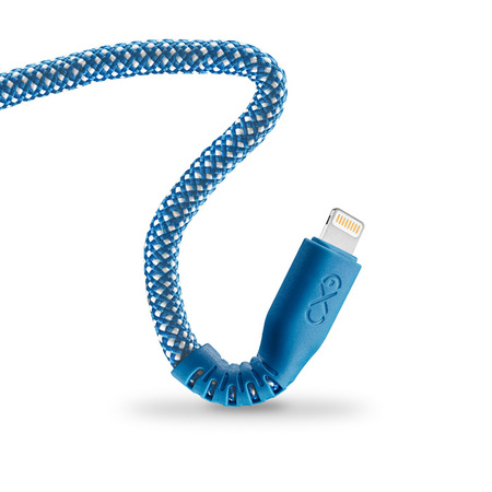 Kabel USBA-Lightning eXc IMMORTAL,0.9m, morski granat