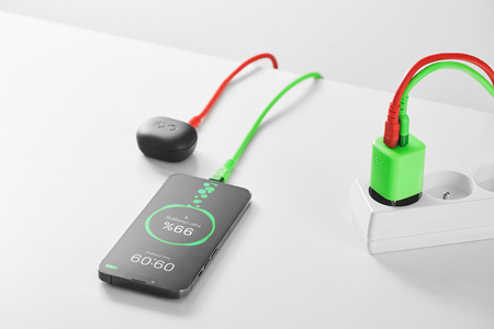 Kabel USBC-USBC eXc WHIPPY Pro 0.9m,neonowa zieleń