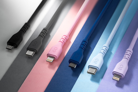 Kabel USBA-micro USB eXc BASIC 1.2m,jasno niebieski