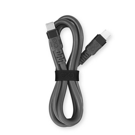Kabel USBC-USBC eXc WHIPPY Pro 0.9m,ołówkowy grafit