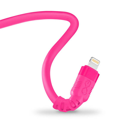 Kabel USBC-Lightning eXc WHIPPY Pro 0.9m,cukierkowy róż