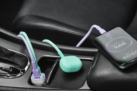 Kabel USBA-USBC eXc IMMORTAL, 0.9m, liliowy