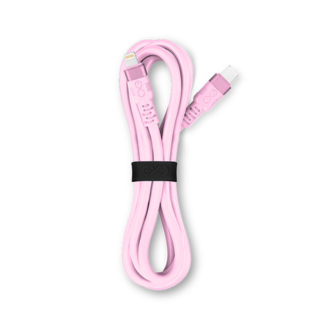 Kabel USBC-Lightning eXc WHIPPY Pro 2m,pudrowy róż