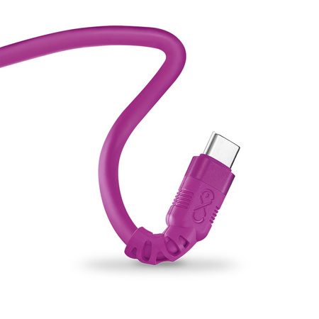 Kabel USBC-USBC eXc WHIPPY Pro 2m,purpurowy zachód