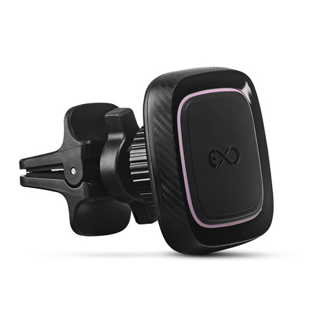 Uniwersalny magnetyczny uchwyt samochodowy na telefon komórkowy eXc TWICE,czarno-jasno różowy