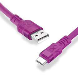 Kabel USBA-USBC eXc WHIPPY Pro 2.0m,purpurowy zachód