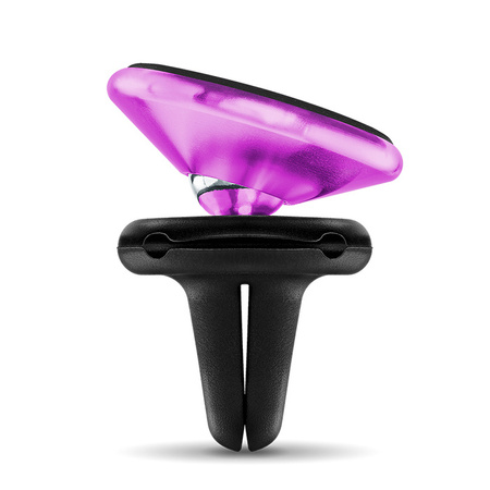 Uniwersalny magnetyczny uchwyt samochodowy na telefon komórkowy eXc HOLD, czarno-liliowy