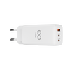 Uniwersalna ładowarka sieciowa eXc CUBE,1x USBA QC+2x USBC PD,65W, biała