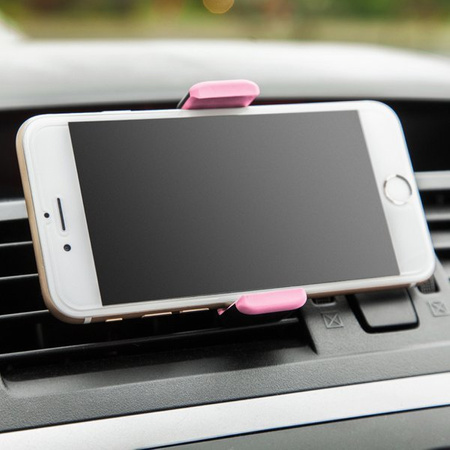 Uchwyt samochodowy eXc AIR czarno-jasno różowy