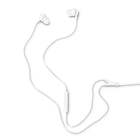 Słuchawki dokanałowe z mikrofonem eXc BASS,wtyk USBC,białe