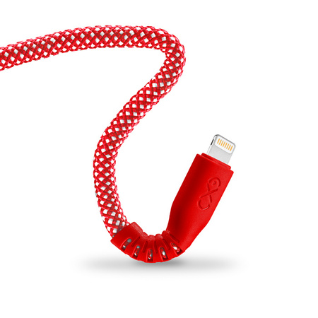 Kabel USBA-Lightning eXc IMMORTAL,2.0m, czerwony