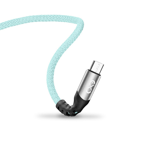 Kabel USBA-micro USB eXc BRAID 1.2m,jasno niebieski