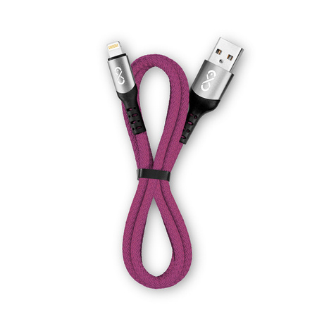 Kabel USBA-micro USB eXc BRAID 1.2m,fioletowy