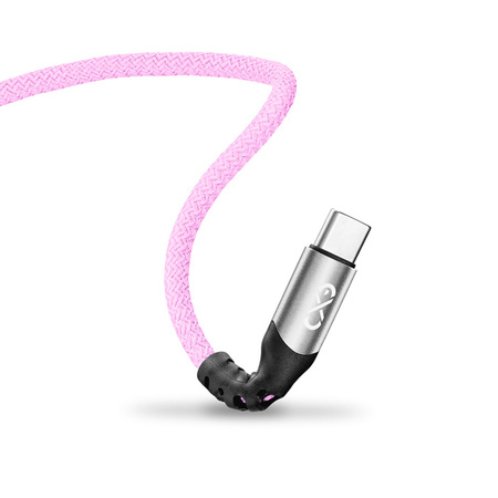 Kabel USBA-USBC eXc BRAID 1.2m,jasno różowy