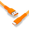 Kabel USBA-USBC eXc IMMORTAL, 0.9m, pomarańczowy