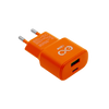 Uniwersalna ładowarka sieciowa eXc SLIM,1xUSBA QC+1xUSBC PD,20W,pomarańczowa
