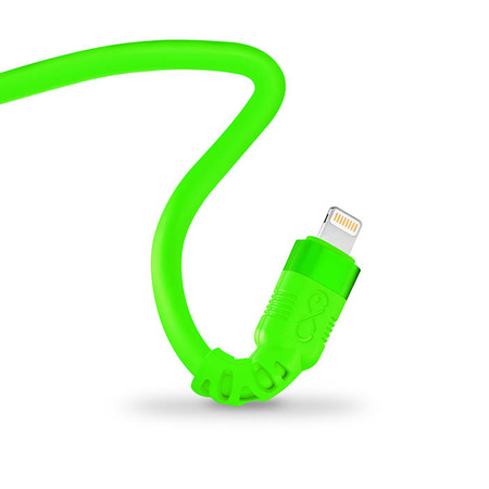 Kabel USBA-Lightning eXc WHIPPY Pro 0.9m,neonowa zieleń