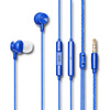 Słuchawki dokanałowe z mikrofonem eXc BASS,wtyk JACK3.5MM,granatowe
