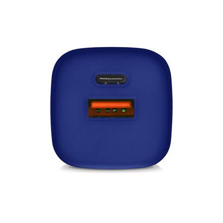 Uniewersalna ładowarka sieciowa eXc CUBE,1xUSBA QC+1xUSBC PD,33W,granatowa