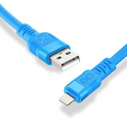 Kabel USBA-Lightning eXc WHIPPY Pro 2m,rozlany cyan