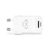 Uniwersalna ładowarka sieciowa eXc CUBE,1xUSBA QC+1xUSBC PD,25W,biała