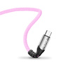 Kabel USBA-micro USB eXc BRAID 1.2m,jasno różowy