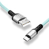 Kabel USBA-micro USB eXc BRAID 1.2m,jasno niebieski