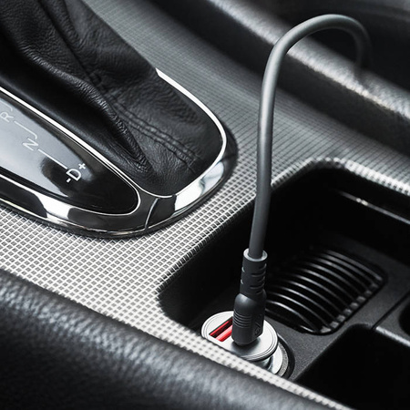 Uniwersalna ładowarka samochodowa eXc CUTE Pro,1xUSBA QC+1xUSBC PD,35W,srebrna