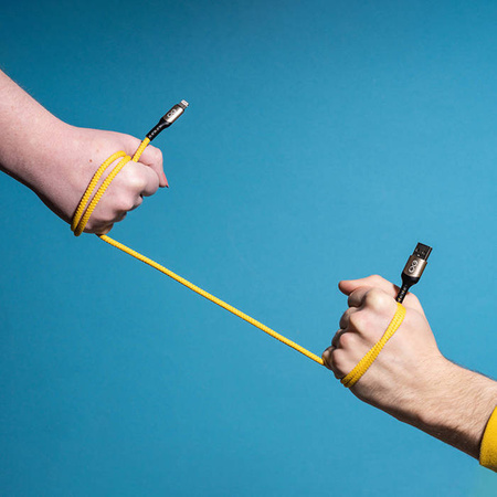 Kabel USBA-USBC eXc BRAID 1.2m,żółty