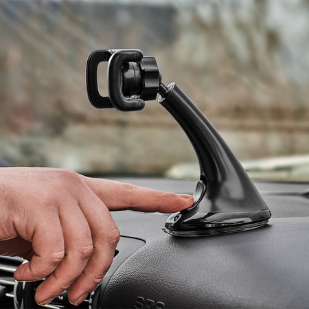 Uniwersalny uchwyt samochodowy na telefon komórkowy eXc DUAL,czarno-niebieski