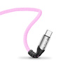 Kabel USBC-USBC eXc BRAID,1.2m,jasno różowy