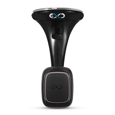 Uniwersalny magnetyczny uchwyt samochodowy na telefon komórkowy eXc TWICE,czarno-jasno różowy