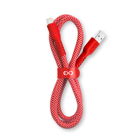 Kabel USBA-Lightning eXc IMMORTAL,0.9m, czerwony