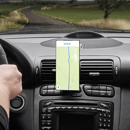 Uniwersalny magnetyczny uchwyt samochodowy na telefon komórkowy eXc BASIC,czerwony