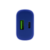 Uniwersalna ładowarka sieciowa eXc SLIM,1xUSBA QC+1xUSBC PD,20W,granatowa