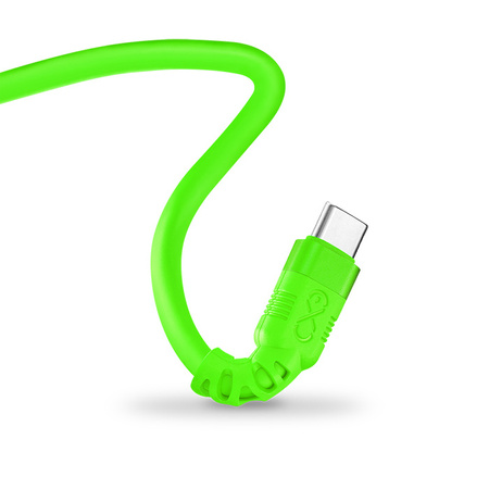Kabel USBC-USBC eXc WHIPPY Pro 2m,neonowa zieleń