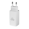 Uniwersalna ładowarka sieciowa eXc CUBE,1x USBA QC+2x USBC PD,65W, biała