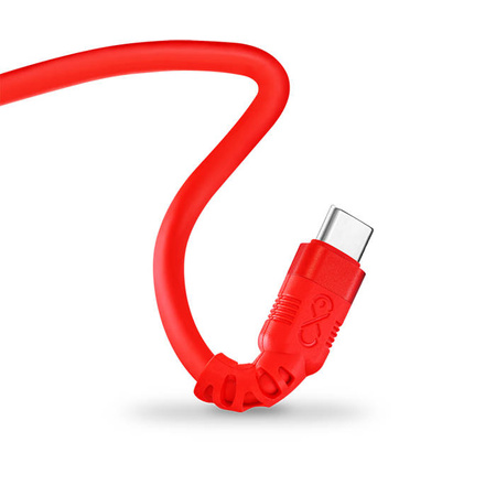 Kabel USBC-USBC eXc WHIPPY Pro 0.9m,krwista czerwień