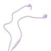 Słuchawki dokanałowe z mikrofonem eXc BASS,wtyk JACK3.5MM,liliowe