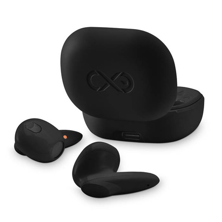 Słuchawki douszne bezprzewodowe TWS z mikrofonem eXc COOL, czarny