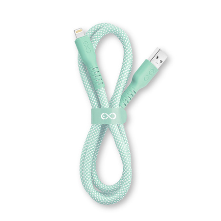 Kabel USBA-Lightning eXc IMMORTAL,2.0m, miętowy