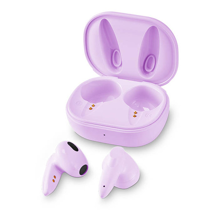 Słuchawki douszne bezprzewodowe TWS z mikrofonem eXc COOL, kwiat lawendy