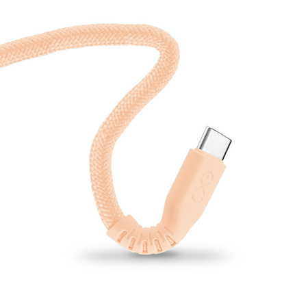 Kabel USBC-USBC eXc IMMORTAL,2.0m,brzoskwiniowy
