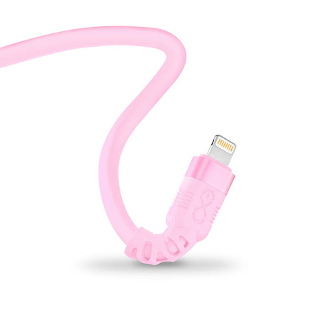 Kabel USBC-Lightning eXc WHIPPY Pro 2m,pudrowy róż
